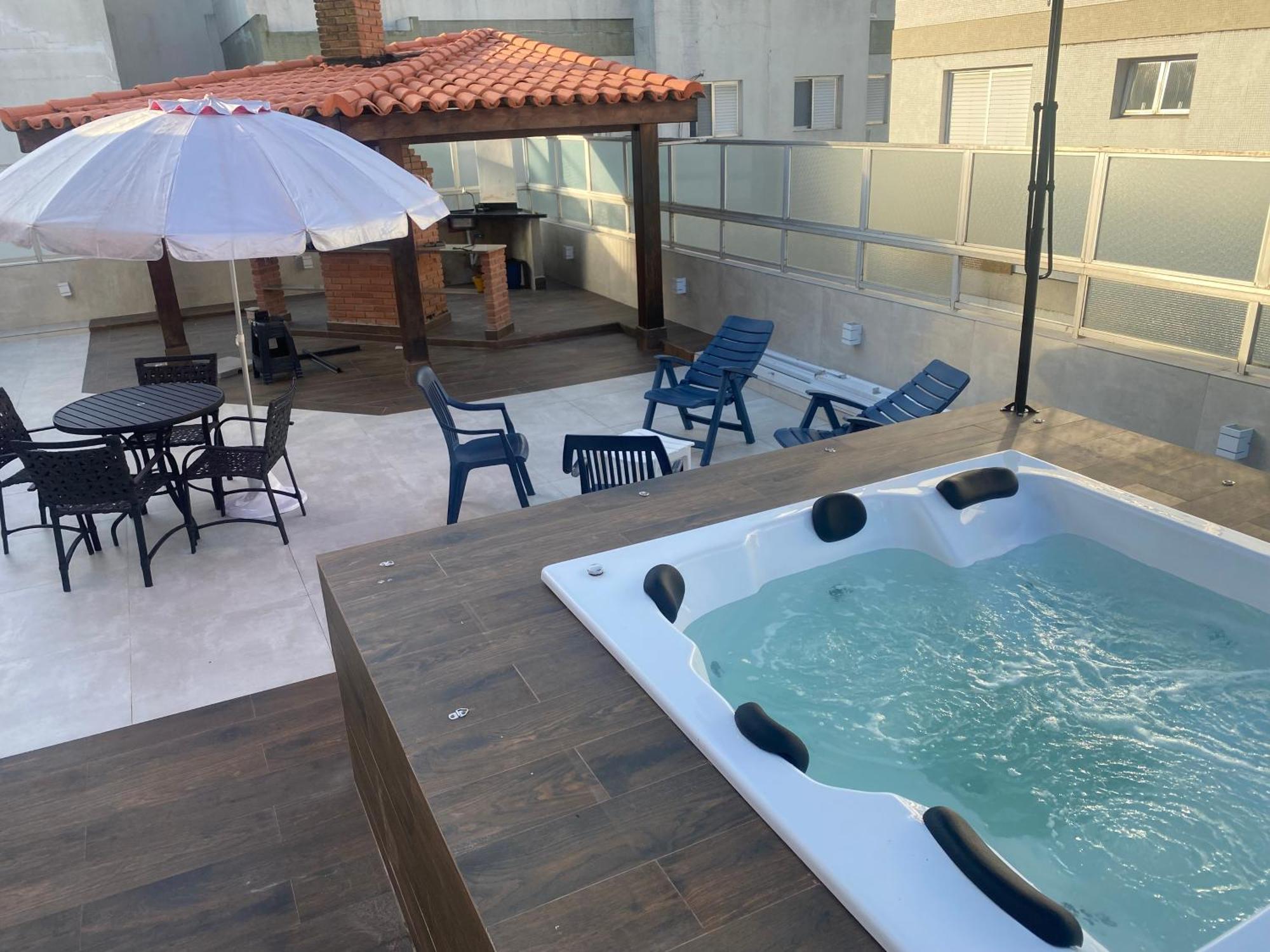 Cobertura Guaruja Apto Com Jacuzzi E Churrasqueira Dış mekan fotoğraf